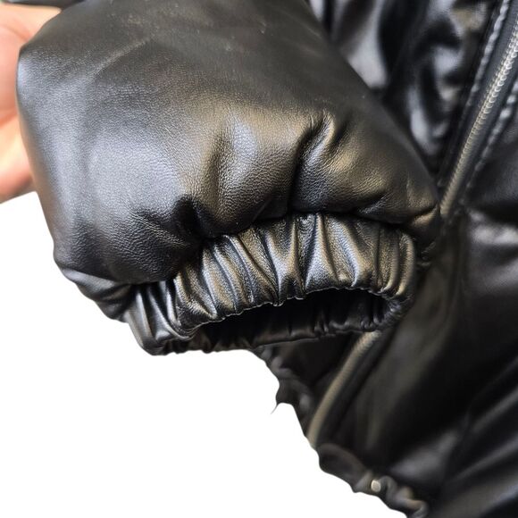 SHEIN Women's L Black Zip Puffer Crop Jacket - Picture 12 of 16